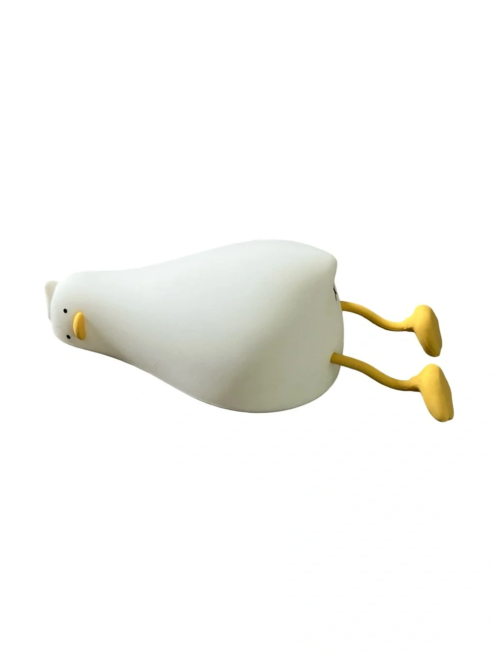 Lying Flat Duck Night Light LED Squishy Duck Lamp Cute Light Duck Silicone Dims